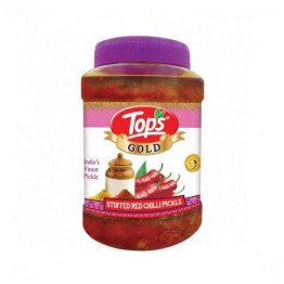 TOPS GOLD - PICKLE  STUFFED RED CHILLI  950 G JAR